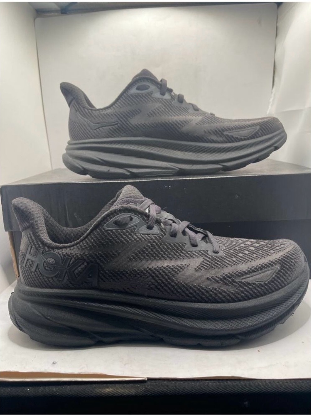 HOKA Clifton 10 Women’s All-Black Running Shoe